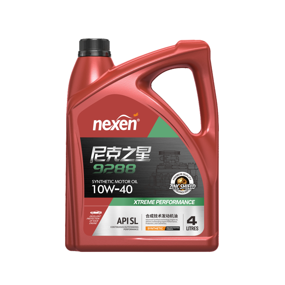 尼克之星 9288 10W-40 SL 合成技术发动机油